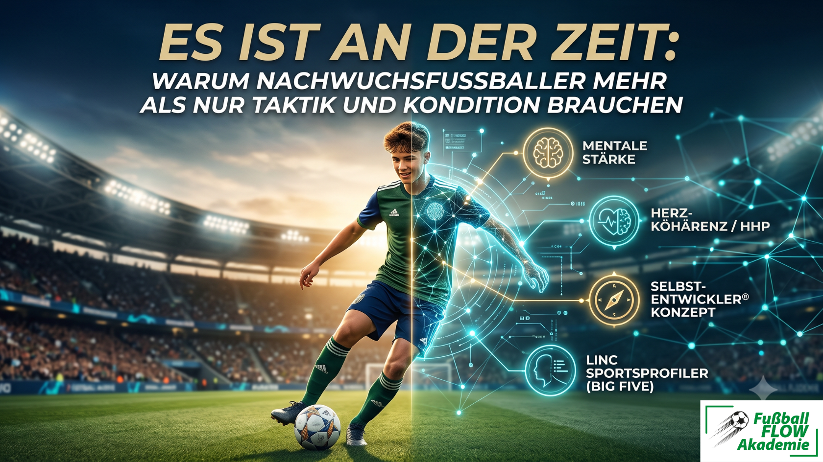 Nachwuchstraining der Fußball Flow Akademie / Bild: Erzeugt mit Künstlicher Intelligenz