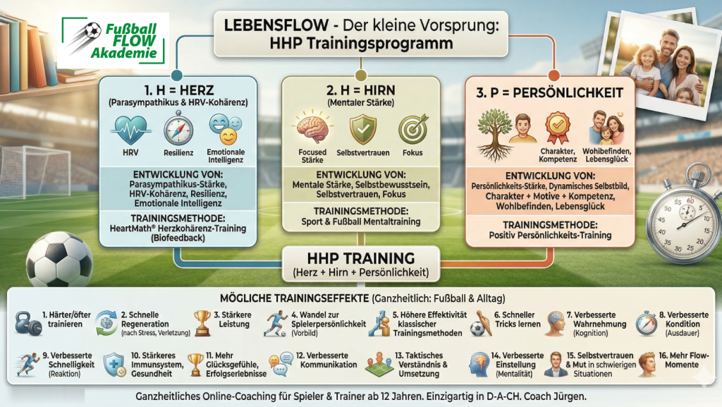 Das Powerprogramm "Lebensflow" der Fußball FLOW Akademie - KI erzeugt