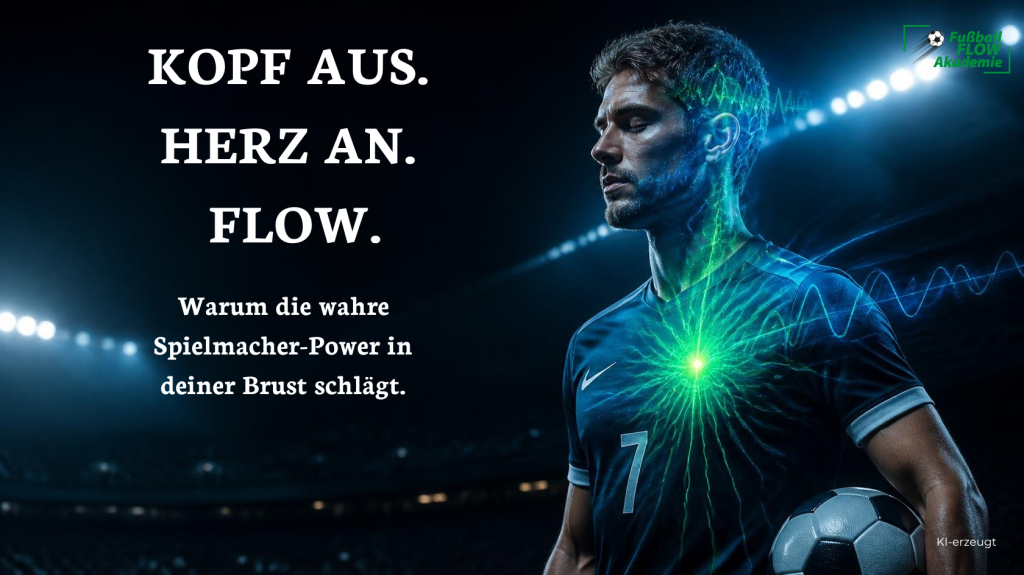 Kopf aus. Herz an. FLOW. / KI erzeugt