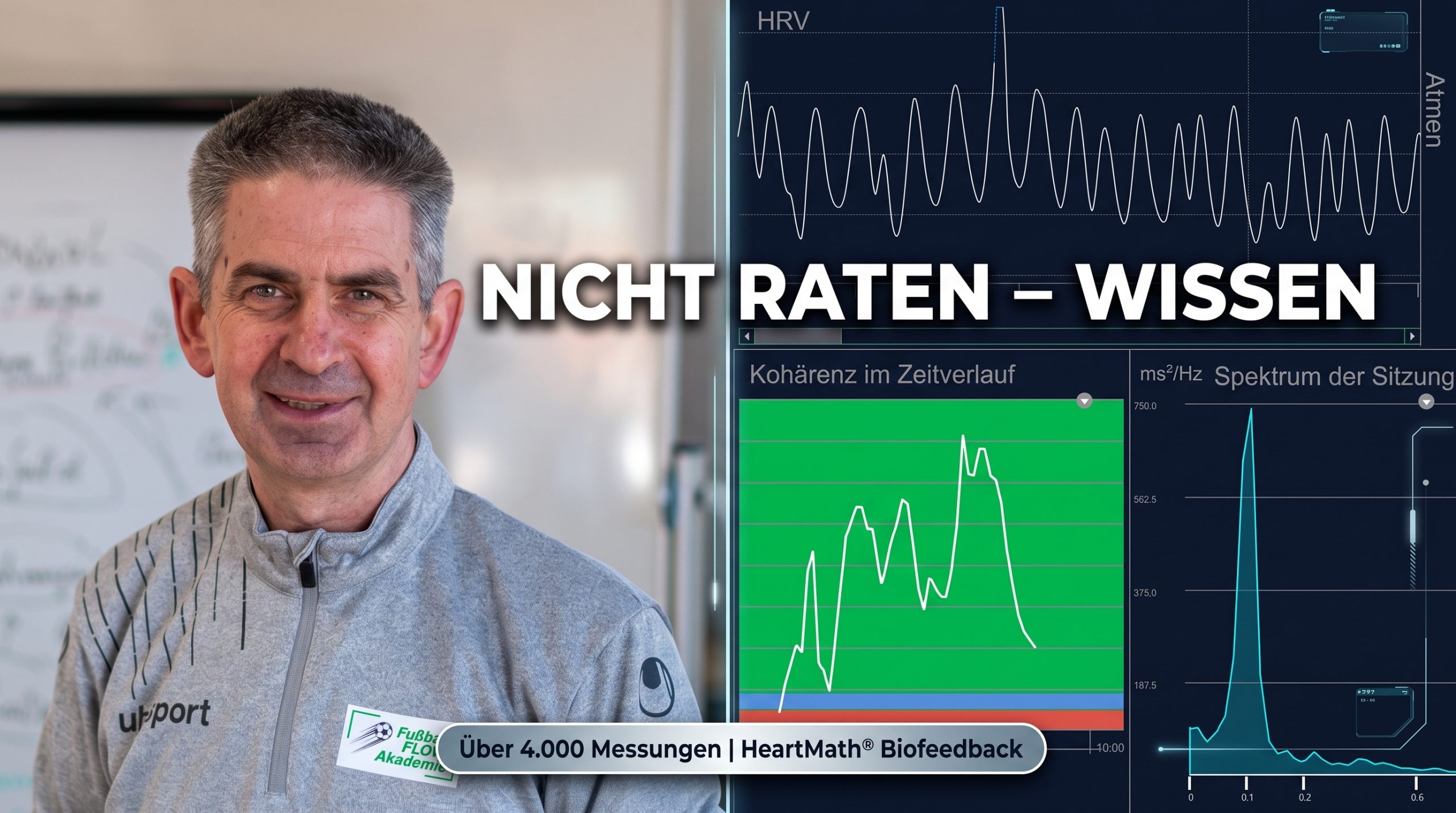 HRV-Kohärenz-Biofeedback Training Fußball FLOW Akademie - KI erzeugt