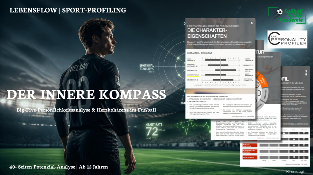 LEBENSFLOW SPORT-PROFILING bei der Fußball FLOW Akademie - KI erzeugt